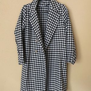 Black & White Pattern Coat